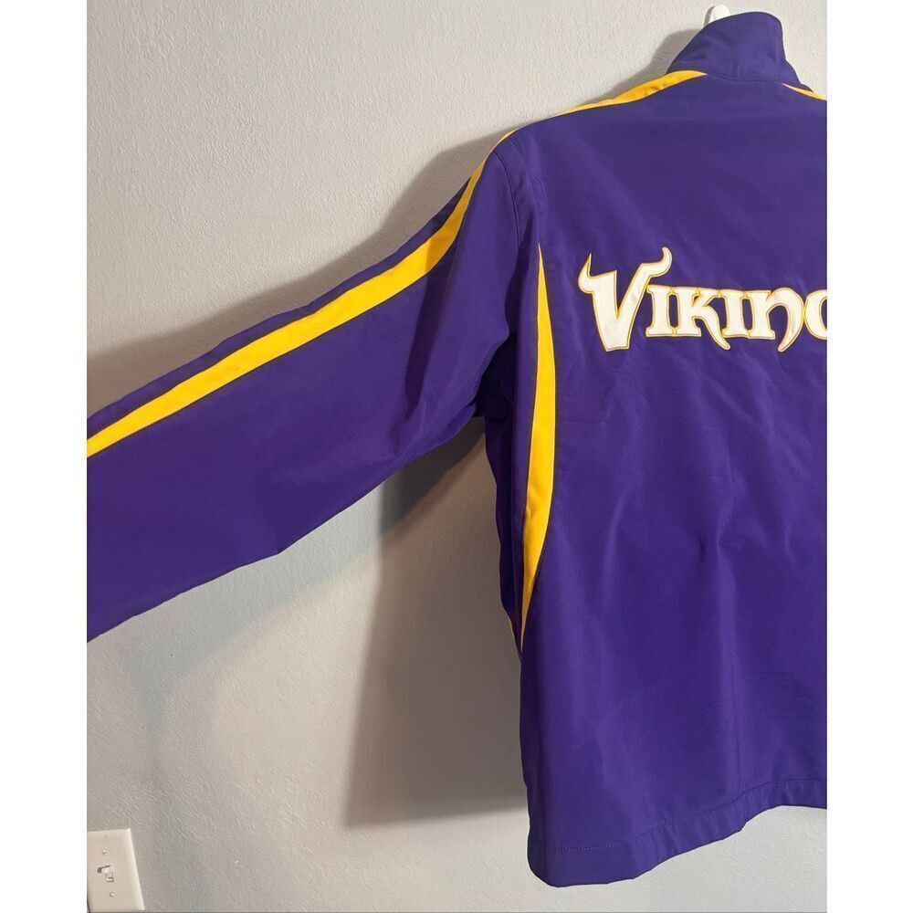 Official NFL Minnesota Vikings Full Zip Jacket Purple Size XL - Picture 4 of 10